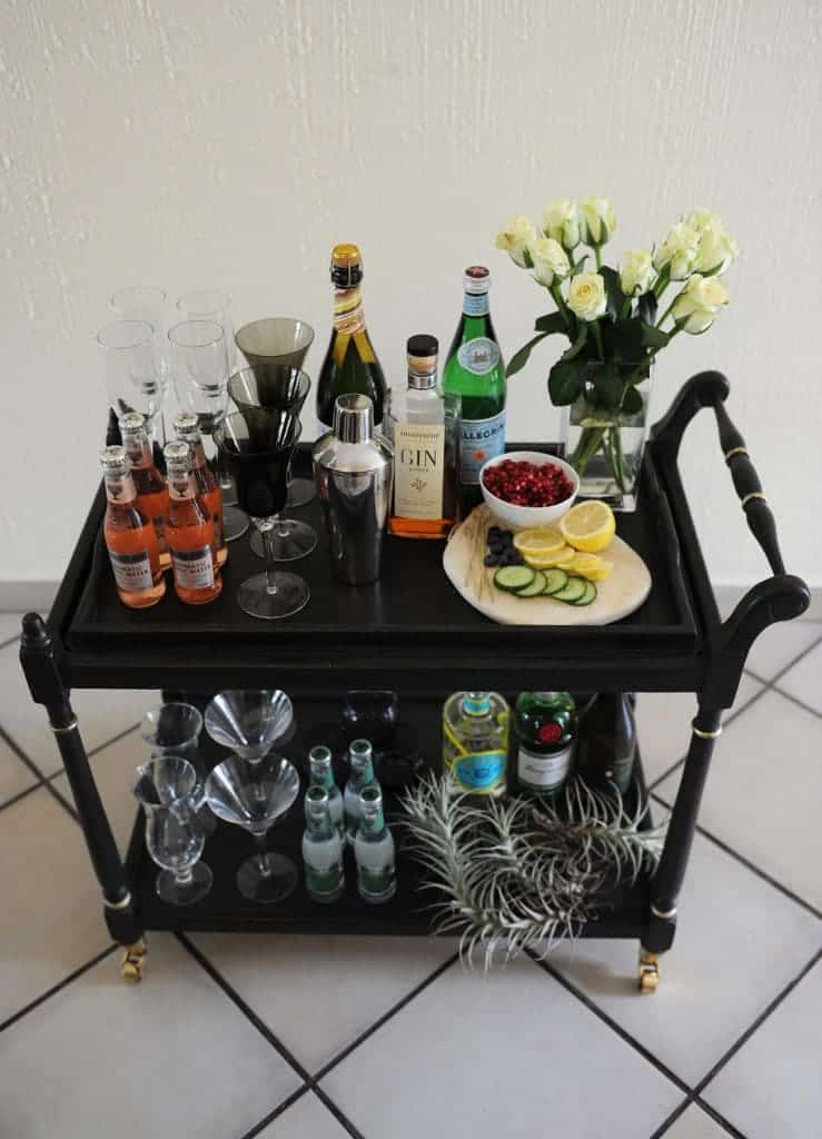 11: Botanical Beauty: Chalk Paint Furniture Ideas for Your Bar Cart