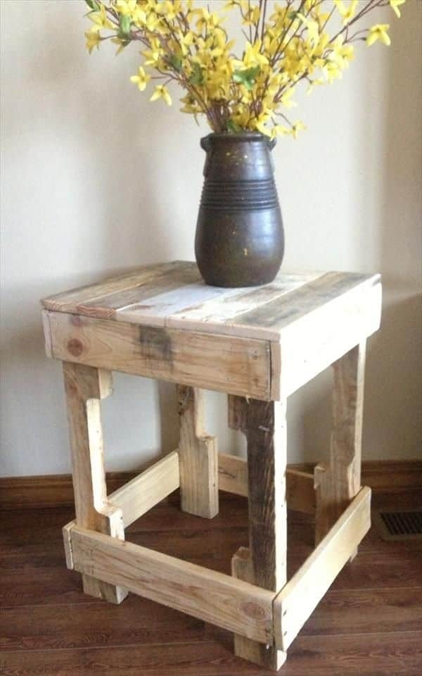 Crafting Charm Transforming Pallet Wood into Stylish Side Tables