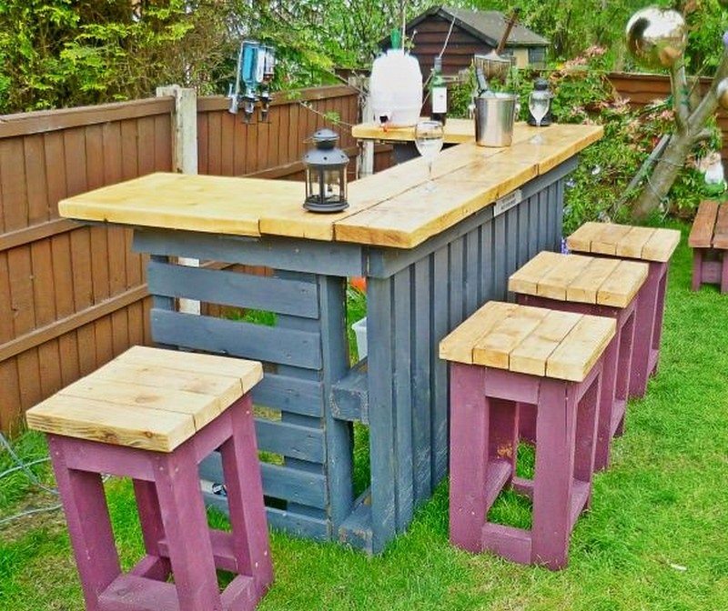 DIY Pallet Pub Chairs Rustic Seating for Your Home Bar