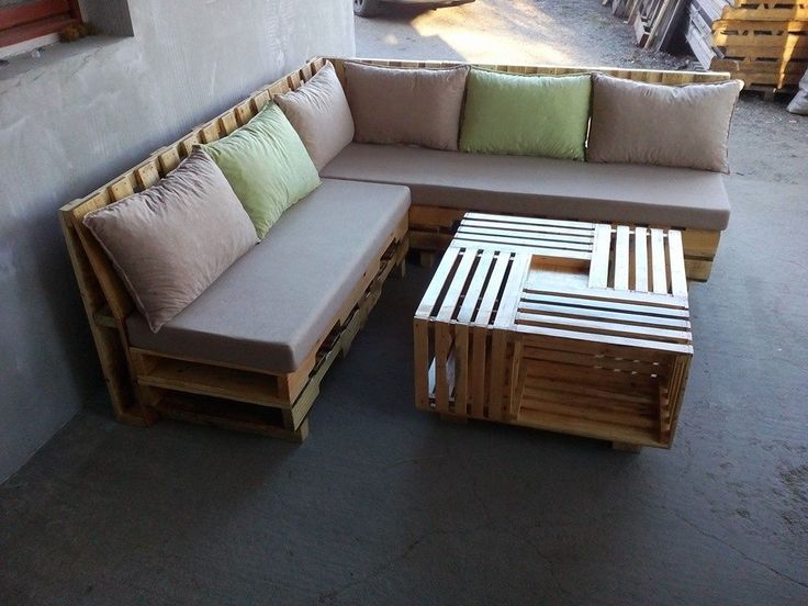 L-Shaped Pallet Couch Rustic Comfort for Your Space 