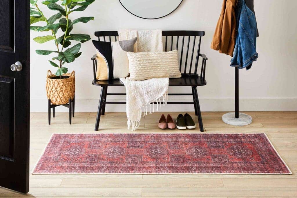 4: Step Into Style: Decorate Your Entryway with Chic Area Rug Foyer Furniture Ideas