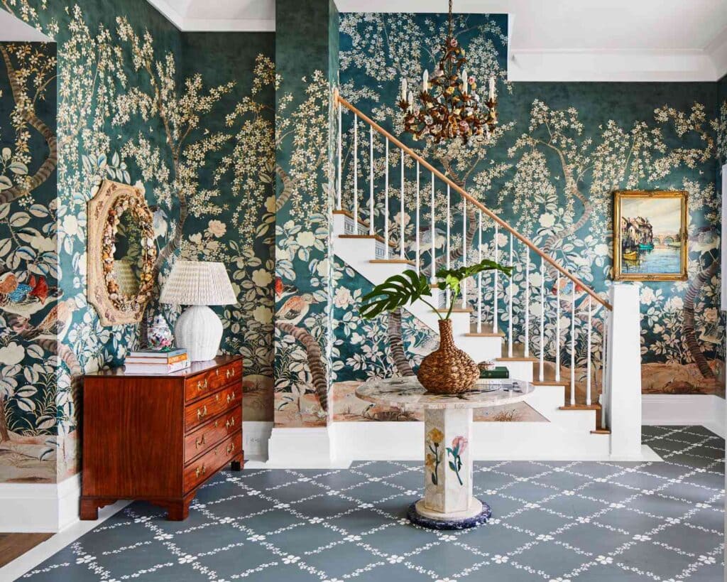 12: Vibrant Entryways: Infusing Colorful Decor into Foyer Designs