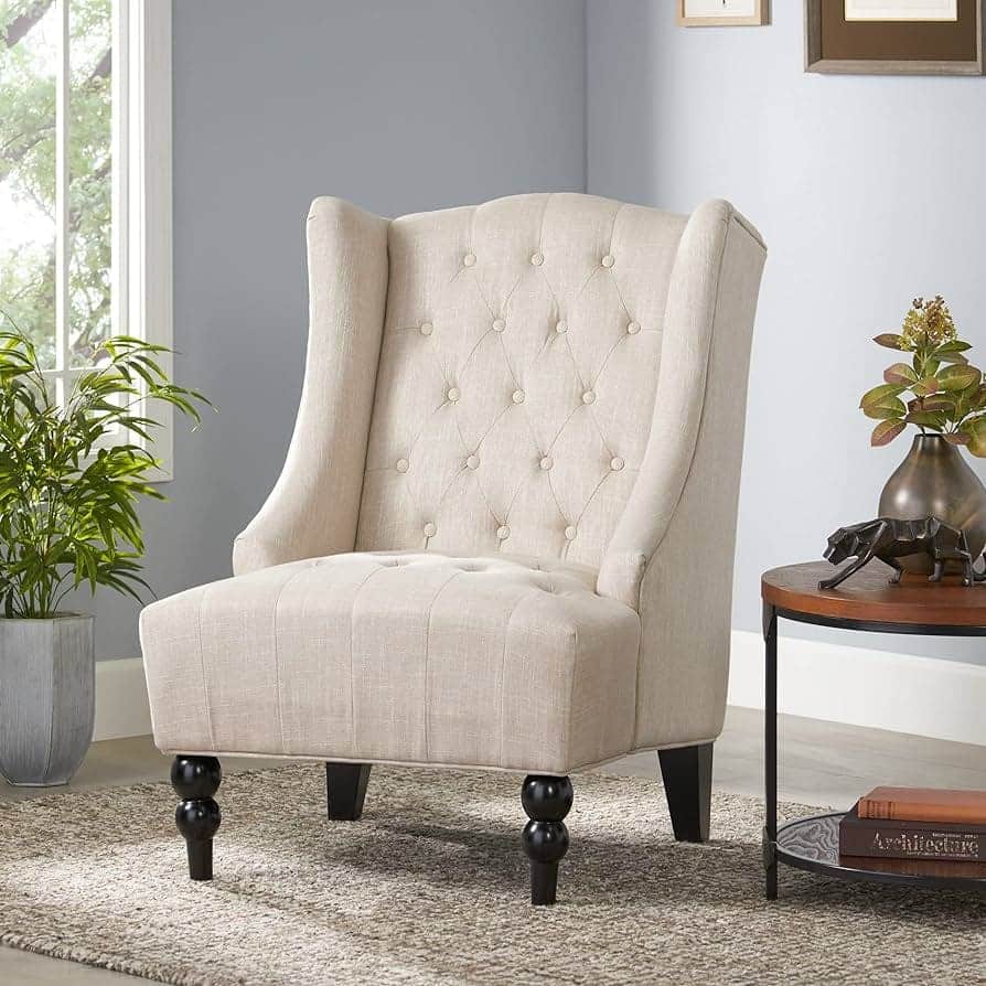 10: Vintage Foyer Furniture Ideas: Upholstered Accent Chair