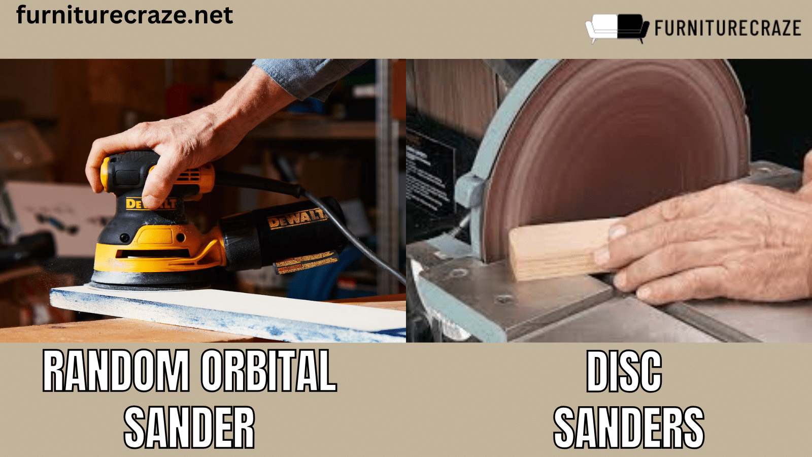 random orbital and disc sander