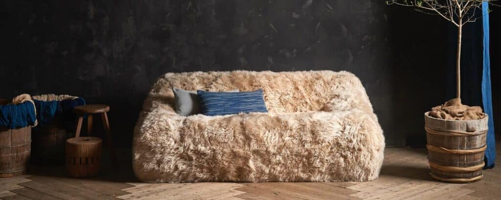 shearling sofa