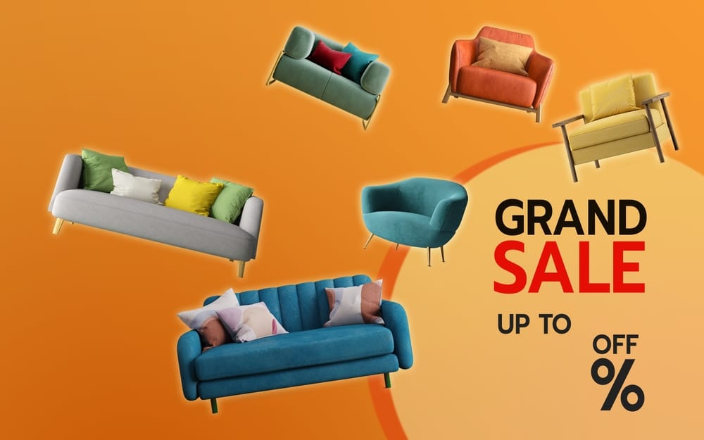 Furniture For Sale Advertisement d Rendering