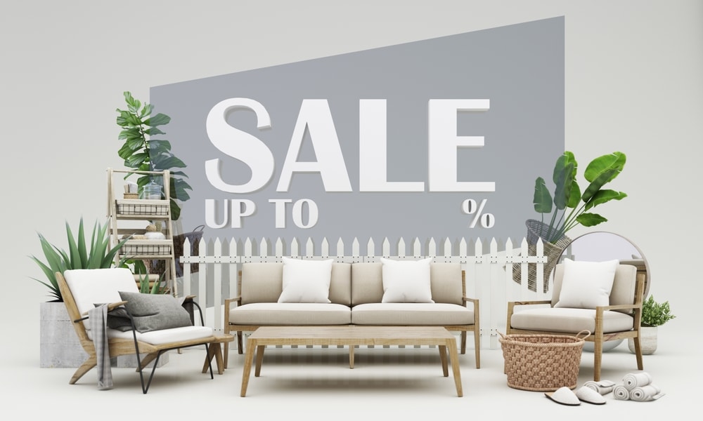 Outdoor Concept Sale Of Home Decorations And Furniture 